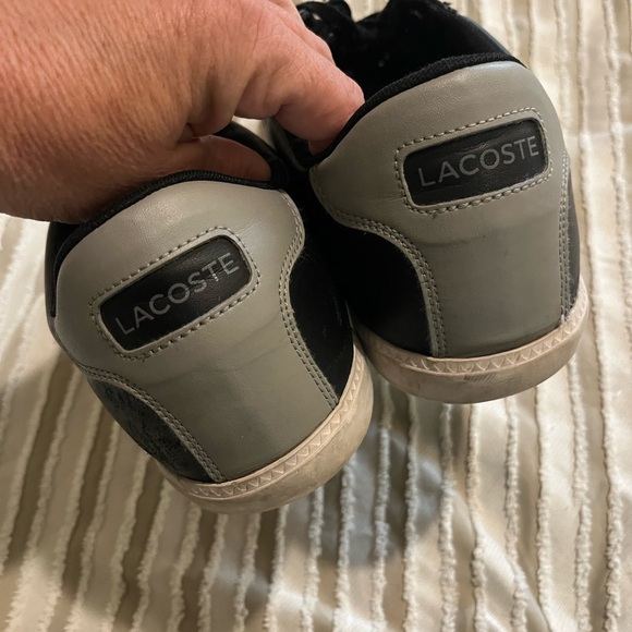 Lacoste Mens Shoes Size 12 Black Sneakers - Picture 4 of 10